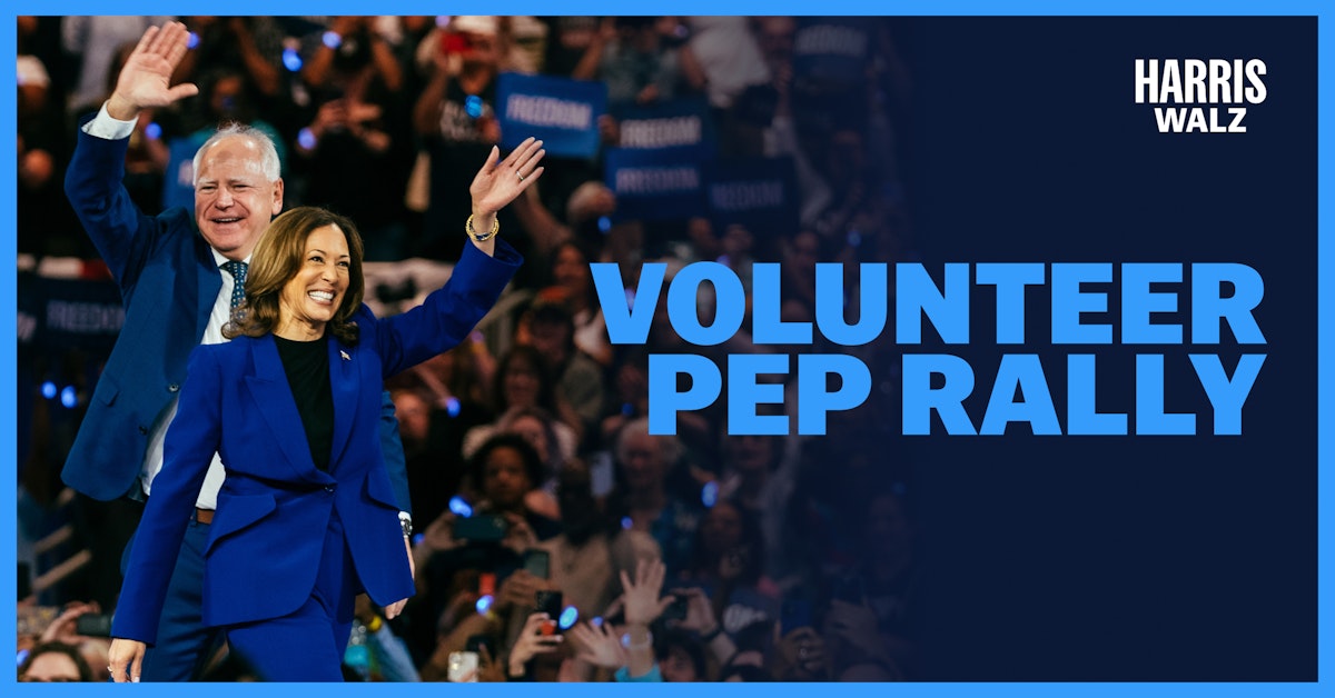 Happy Birthday Vice President Harris!: Volunteer Pep Rally · The De...